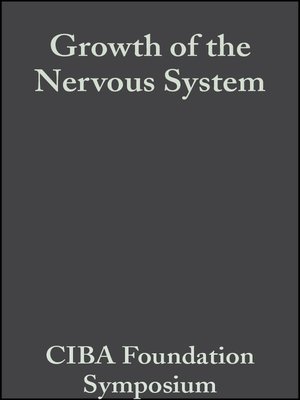 cover image of Growth of the Nervous System